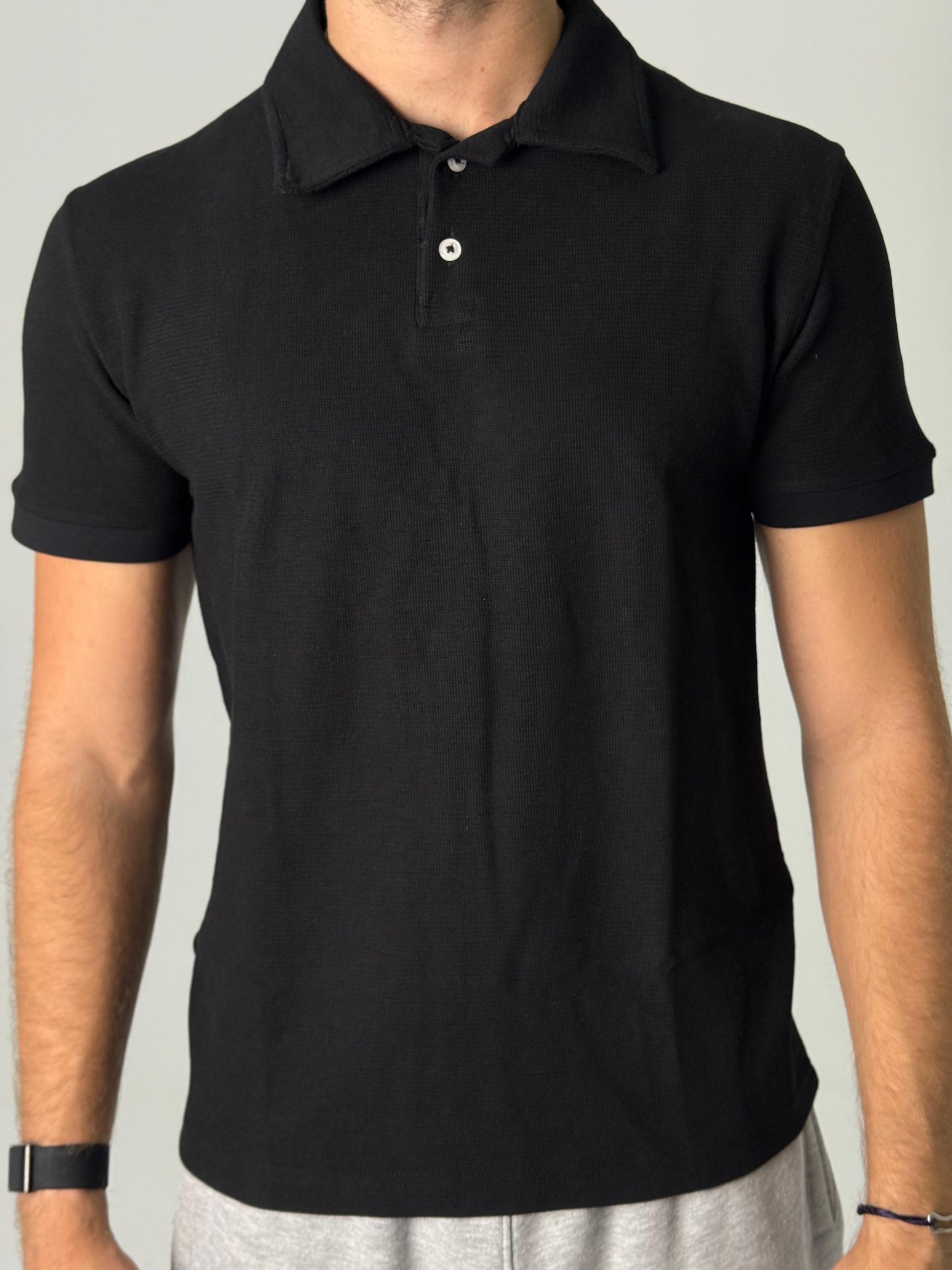 Obsidian Black Polo