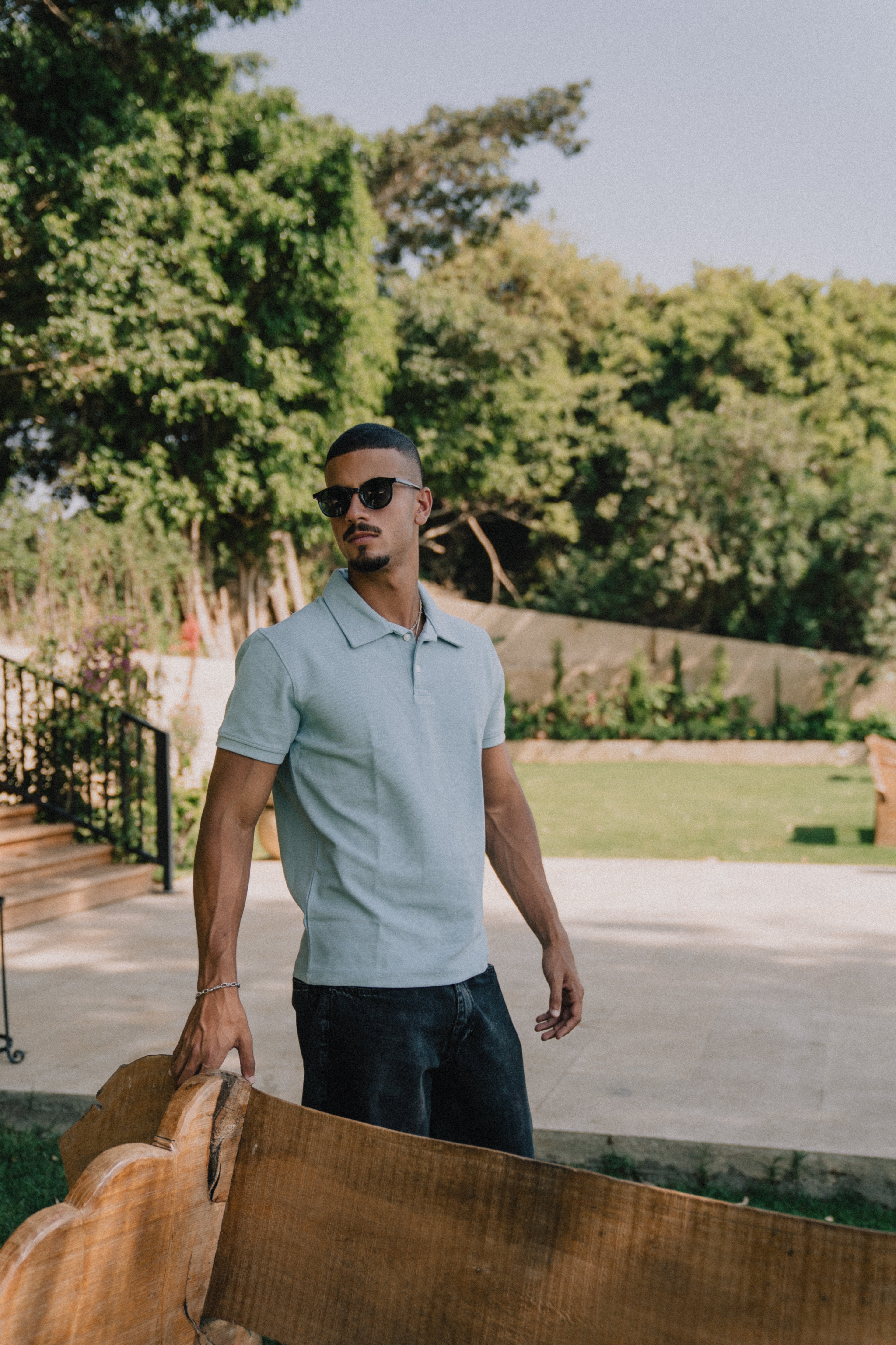 Ice Blue Polo