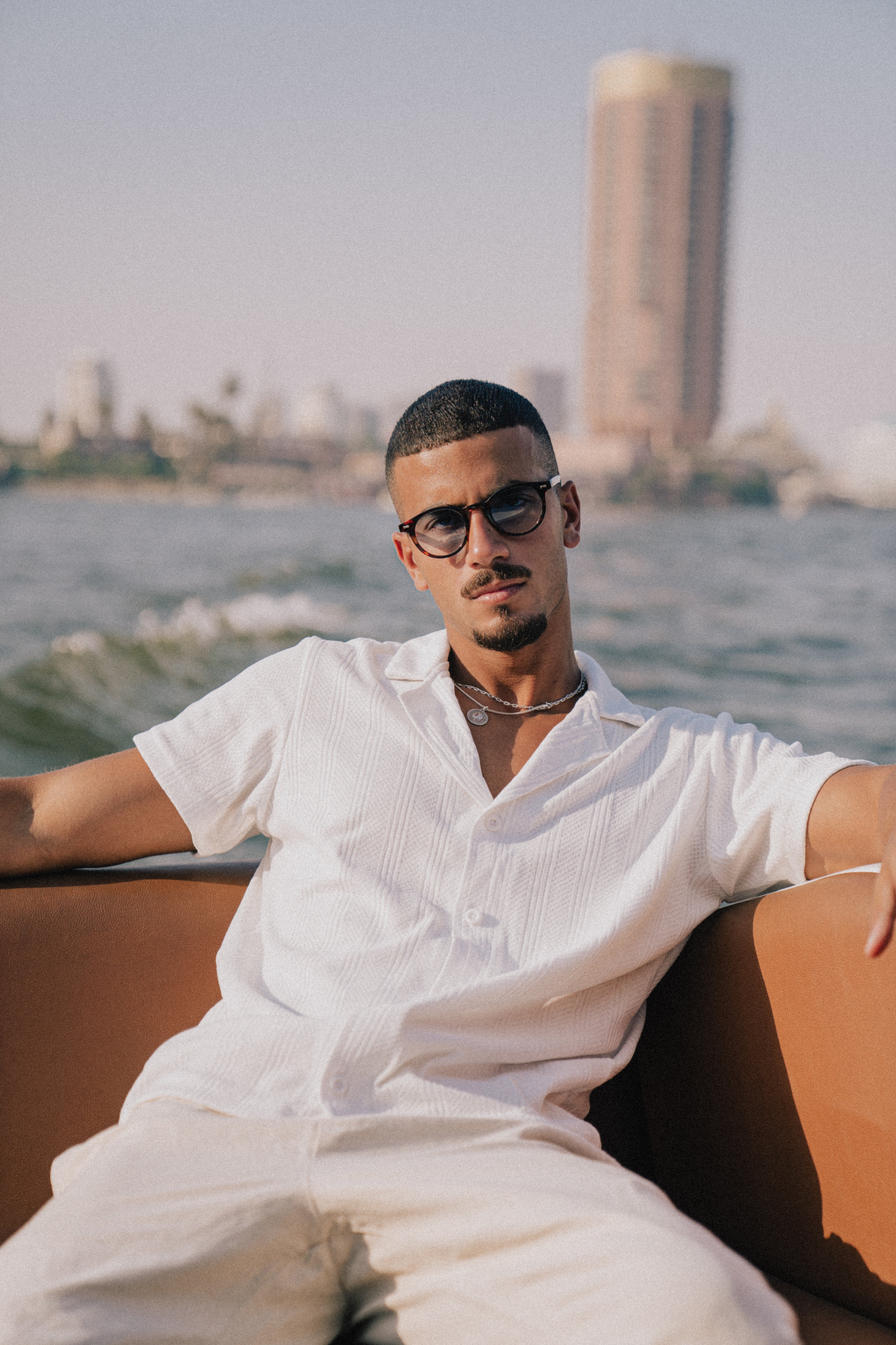 Cocaine White Knitted Shirt