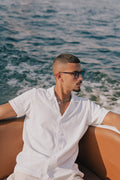 Cocaine White Knitted Shirt