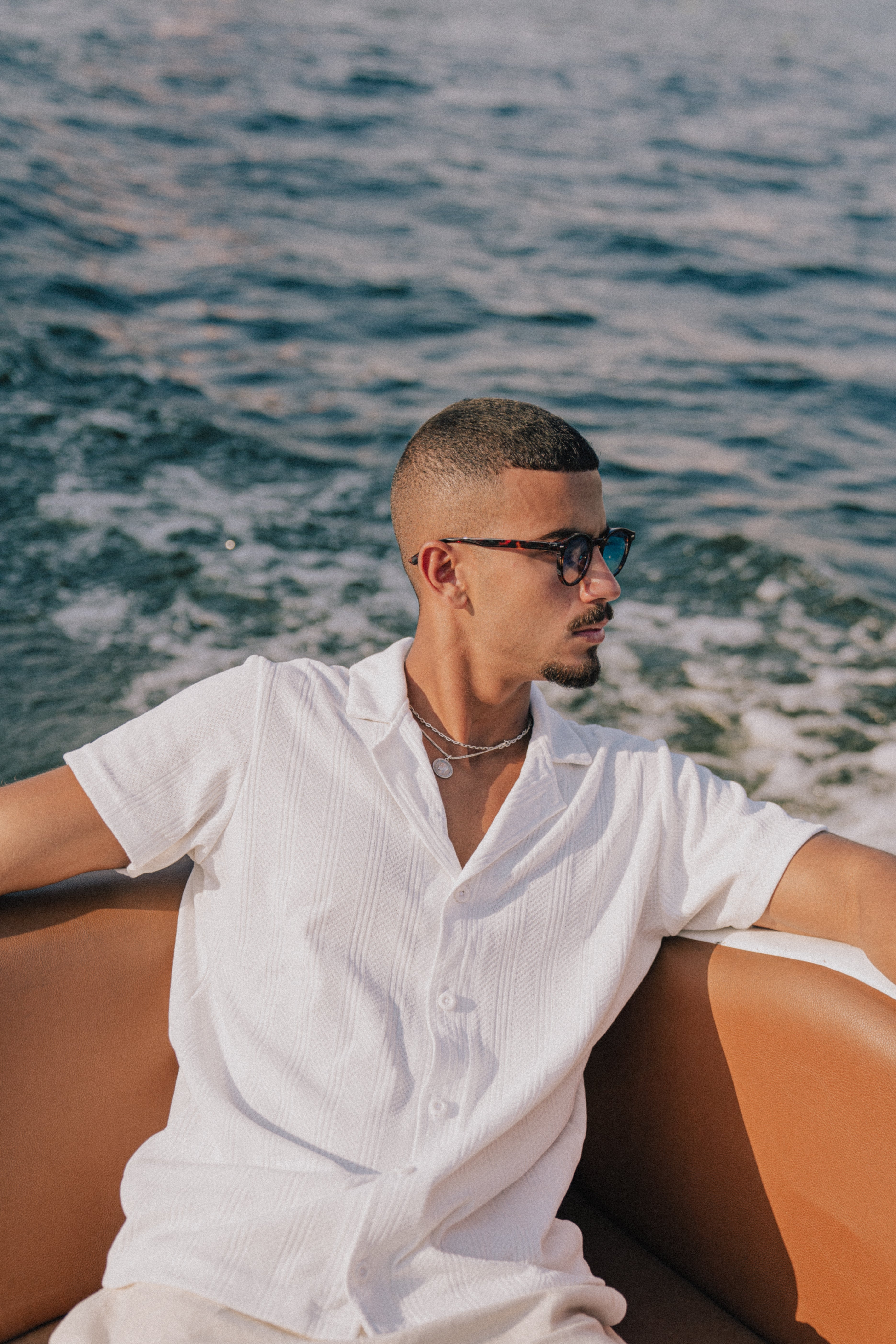 Cocaine White Knitted Shirt
